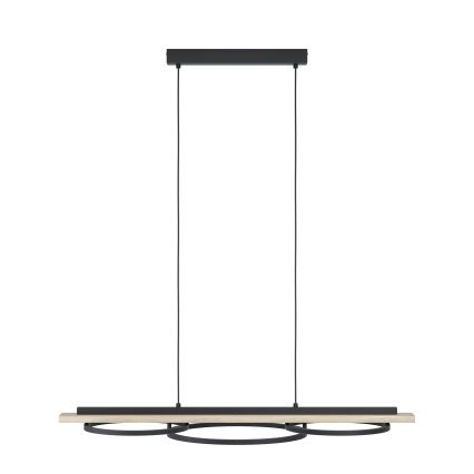 Eglo - LED Dimmable chandelier on a string 2xLED/12,5W/230V+1xLED/15,5W 3000K beige/black