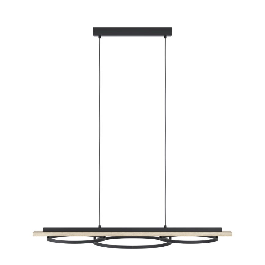 Eglo - LED Dimmable chandelier on a string 2xLED/12,5W/230V+1xLED/15,5W 3000K beige/black