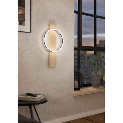 Eglo - LED Wall light LED/12W/230V 3000K beige/black