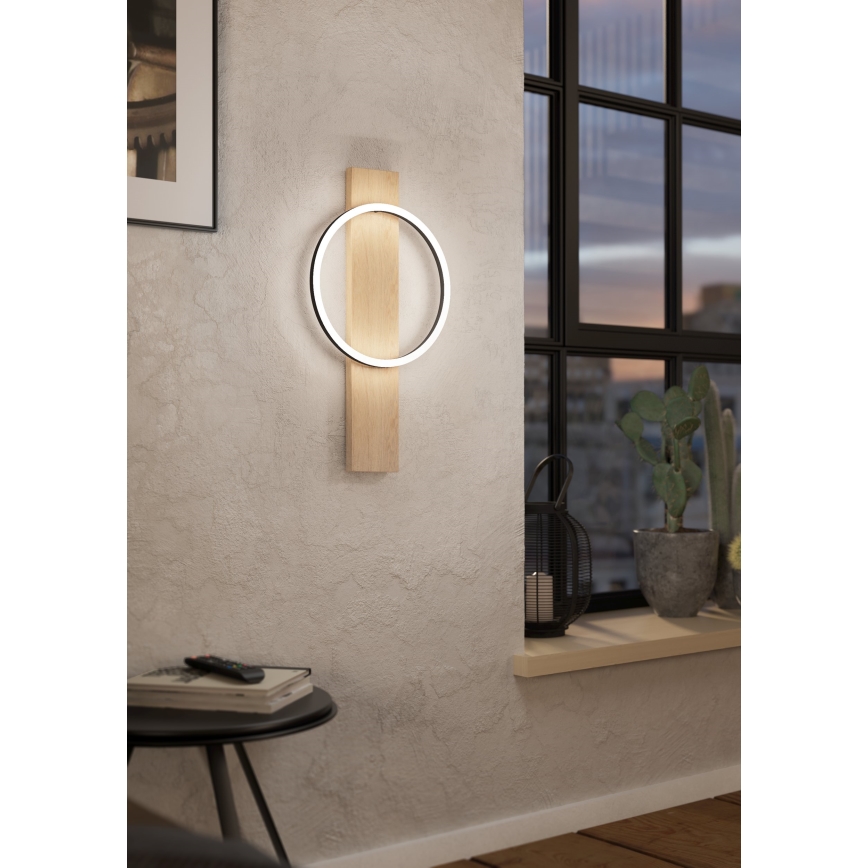 Eglo - LED Wall light LED/12W/230V 3000K beige/black