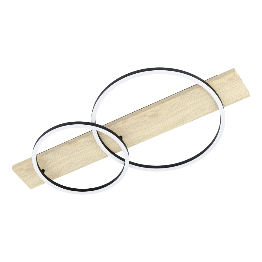 Eglo - LED Ceiling light 2xLED/12W/230V 3000K beige/black