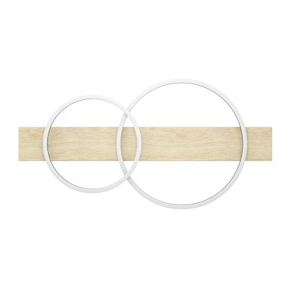 Eglo - LED Ceiling light 2xLED/12W/230V 3000K beige/black
