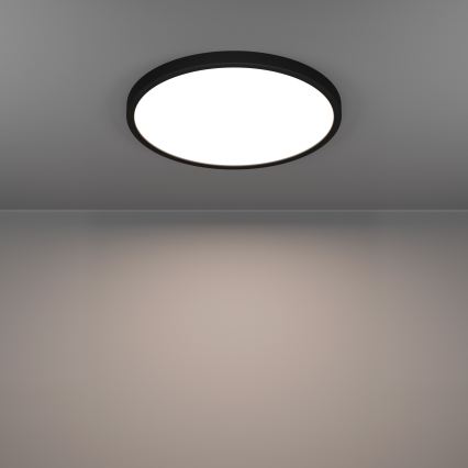 Eglo - LED RGBW Dimmable Bathroom Ceiling Light LED/17,5W/230V 2700-6500K dia. 38,9 cm IP44 Black