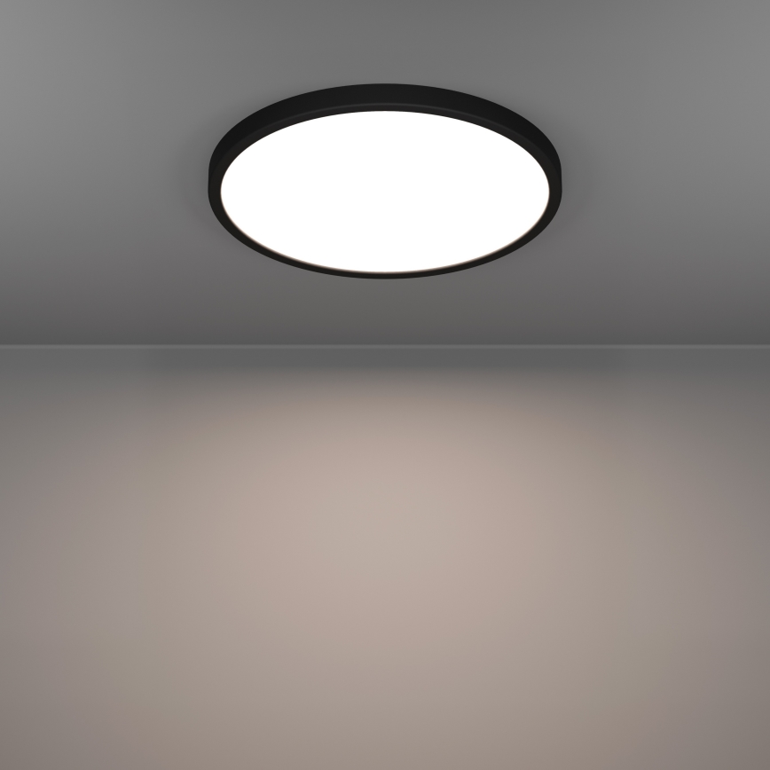 Eglo - LED RGBW Dimmable Bathroom Ceiling Light LED/17,5W/230V 2700-6500K dia. 38,9 cm IP44 Black