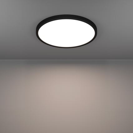 Eglo - Dimmable LED RGBW bathroom ceiling light LED/17.5W/230V 2700-6500K Ø 39.9 cm IP44 black