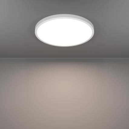 Eglo - LED RGBW Dimmable Bathroom Ceiling Light LED/17.5W/230V 2700–6500K Ø 39.9 cm IP44 White