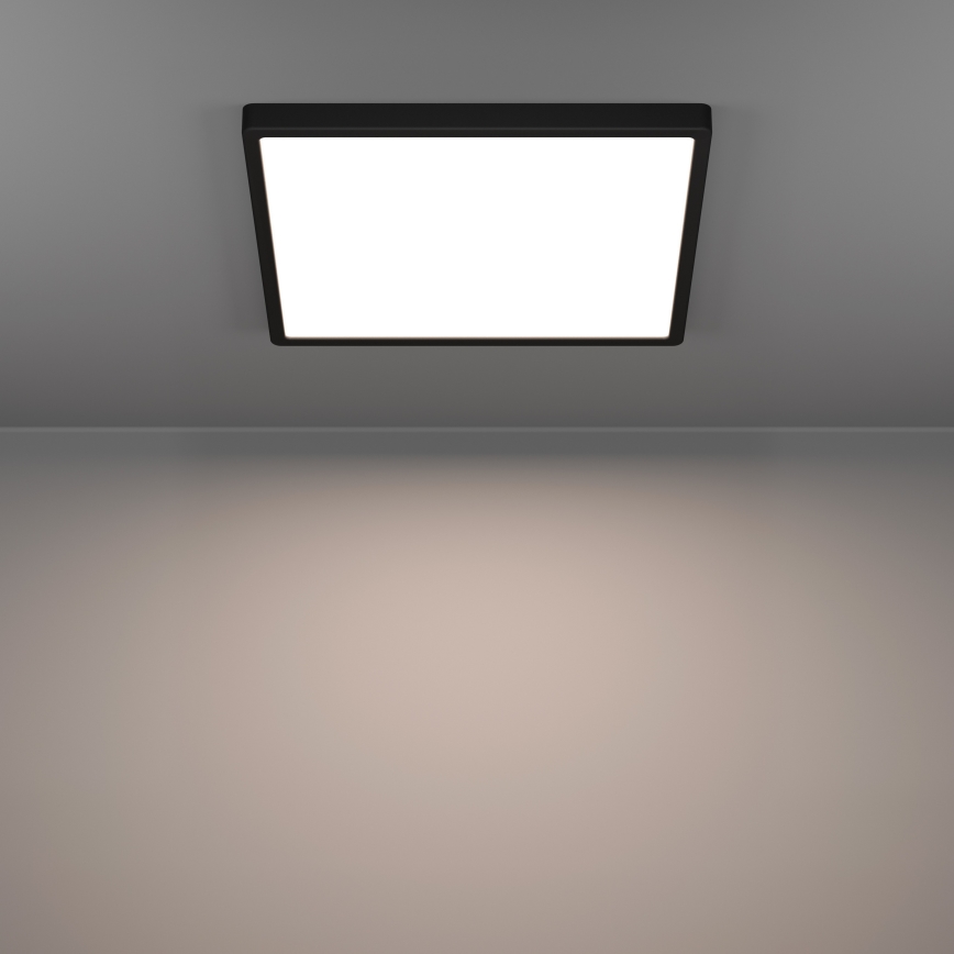 Eglo - LED RGBW Dimmable Bathroom Ceiling Light LED/17,8W/230V 2700-6500K 39x39 cm IP44 Black