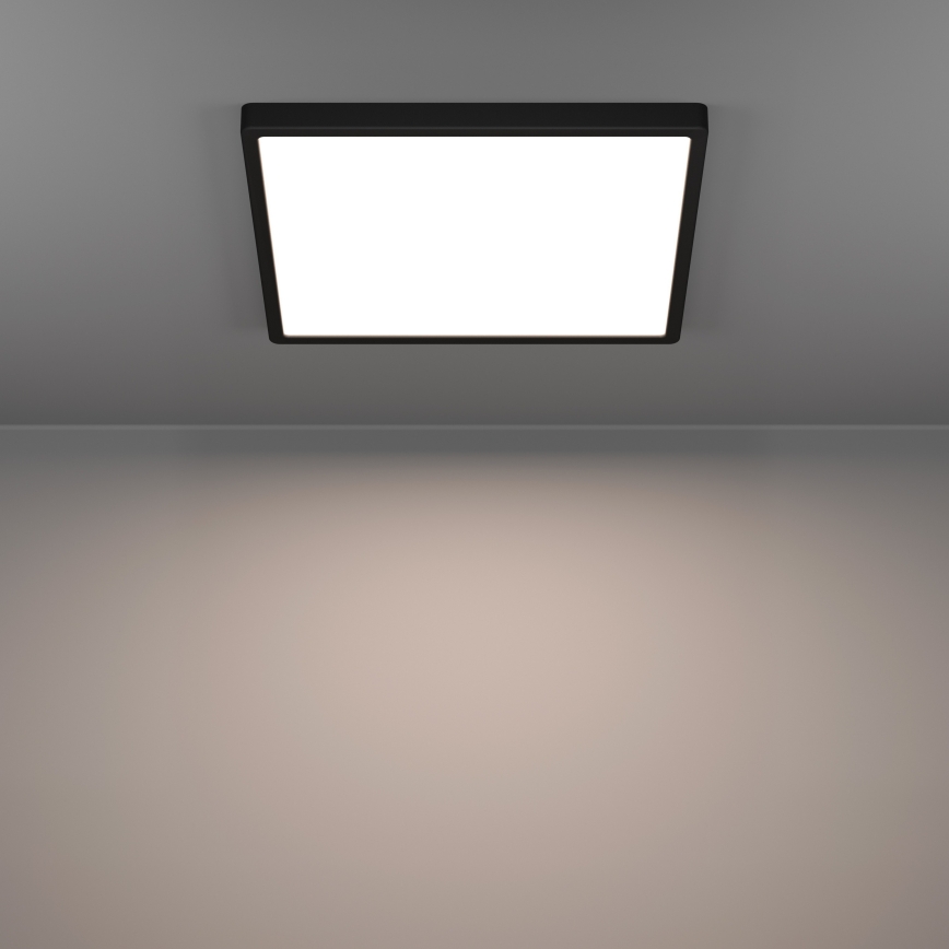 Eglo - LED RGBW Dimmable Bathroom Ceiling Light LED/17.8W/230V 2700–6500K Ø 39.9 cm IP44 Black