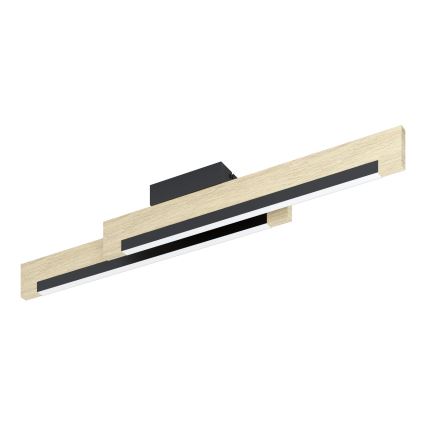 Eglo - LED Dimmable ceiling light 2xLED/10W/230V 3000K black/beige