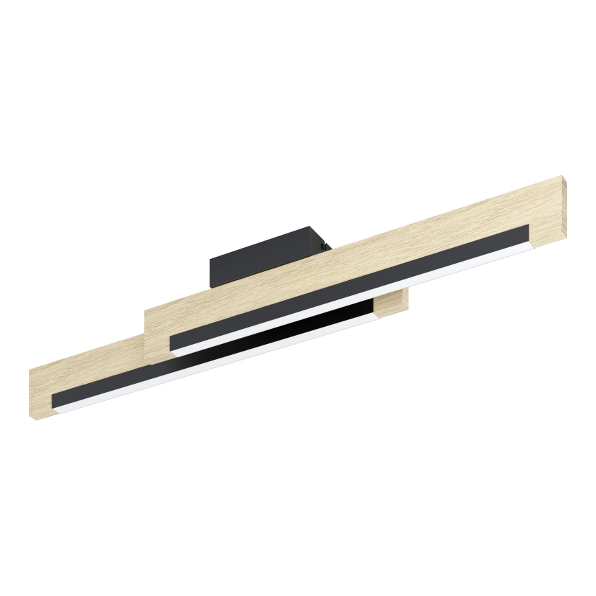 Eglo - LED Dimmable ceiling light 2xLED/10W/230V 3000K black/beige