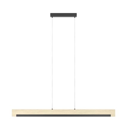 Eglo - LED Dimmable chandelier on a string LED/25,5W/230V 3000K black/beige
