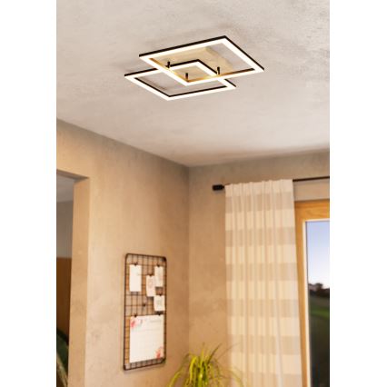 Eglo - LED Dimmable surface-mounted chandelier 4xLED/32W/230V 2700-6500K brown/black