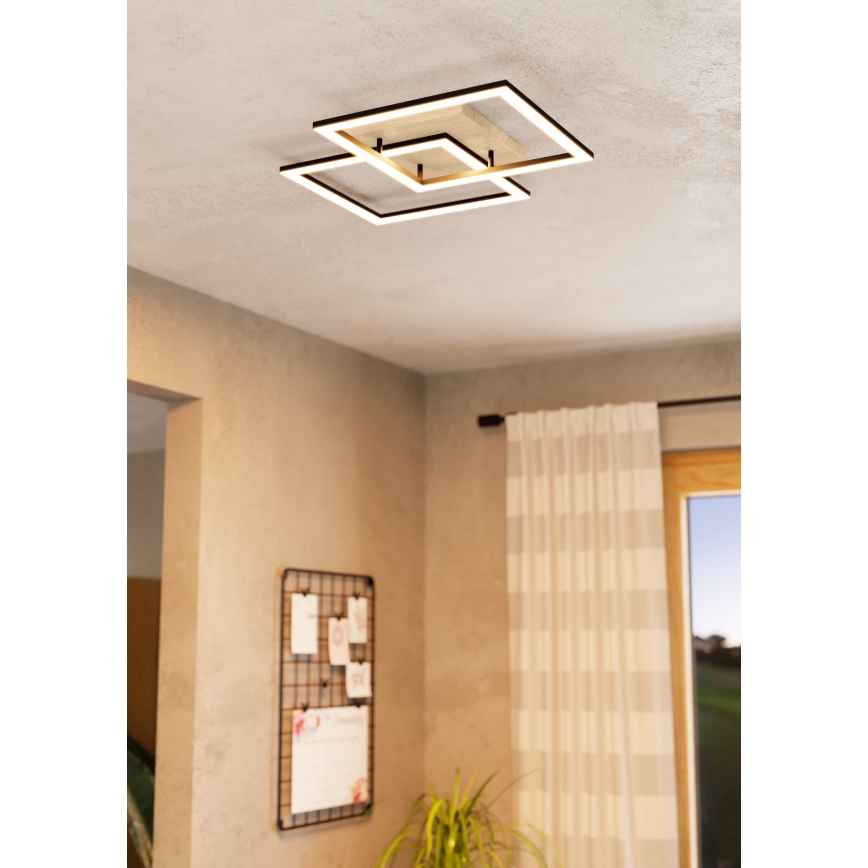Eglo - LED Dimmable surface-mounted chandelier 4xLED/32W/230V 2700-6500K brown/black
