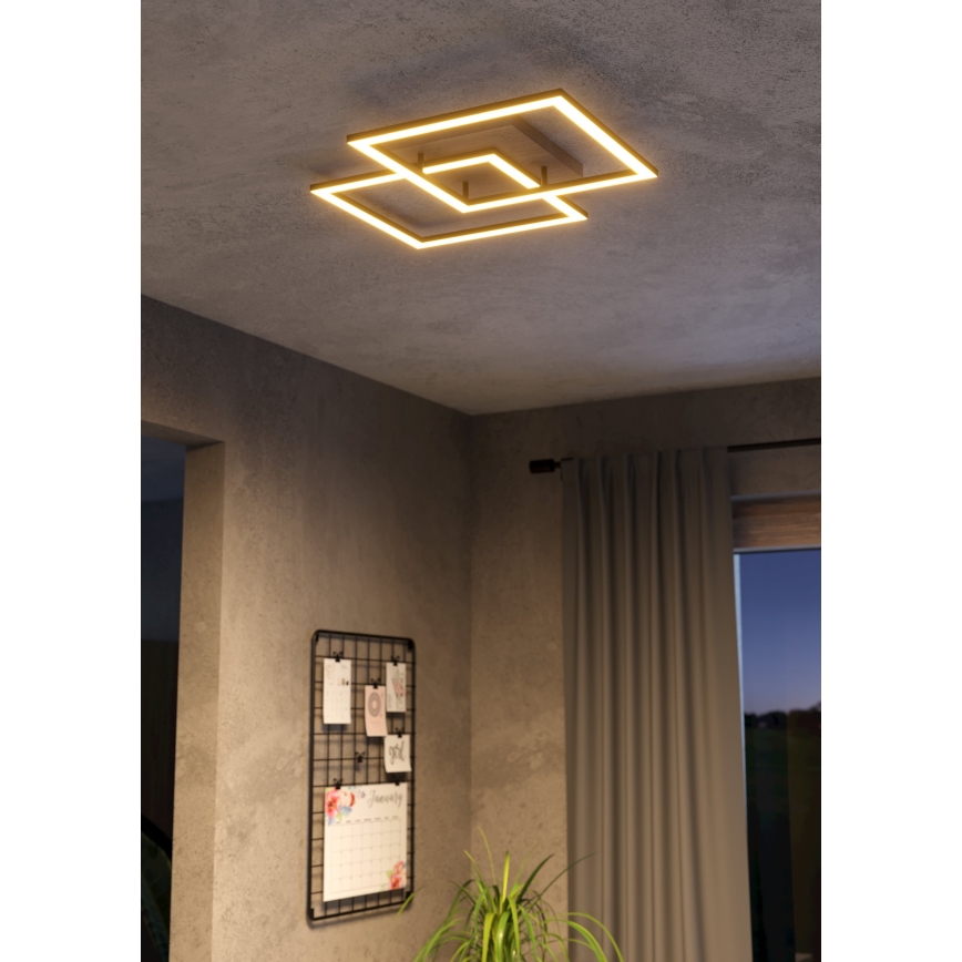 Eglo - LED Dimmable surface-mounted chandelier 4xLED/32W/230V 2700-6500K brown/black