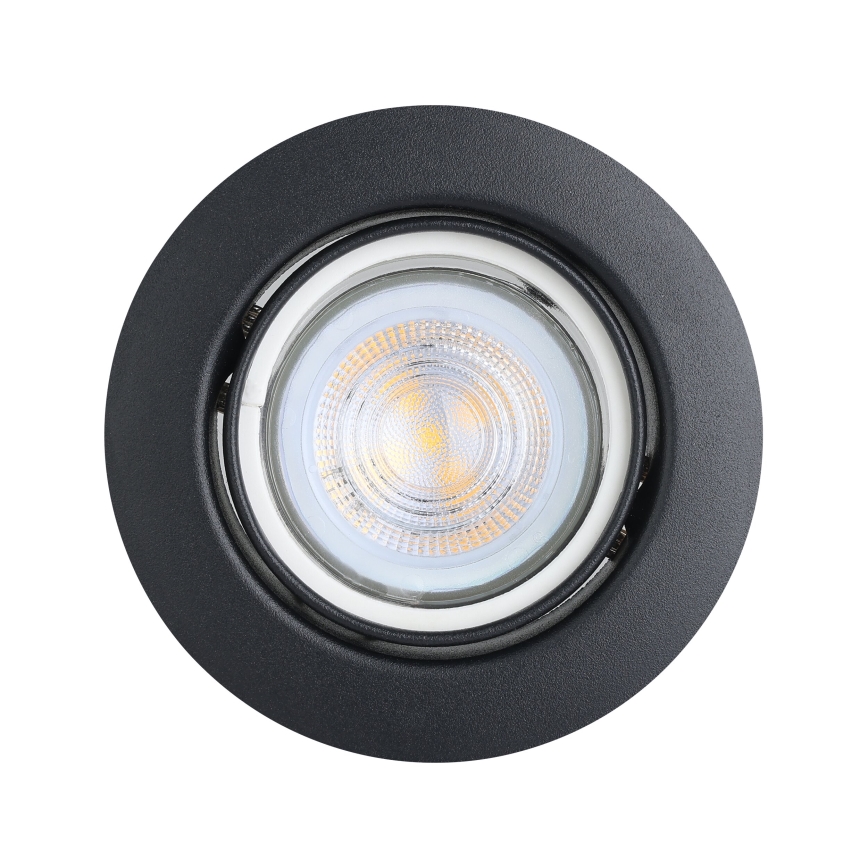 Eglo - SET 3x LED Recessed light 1xGU10/4W/230V black