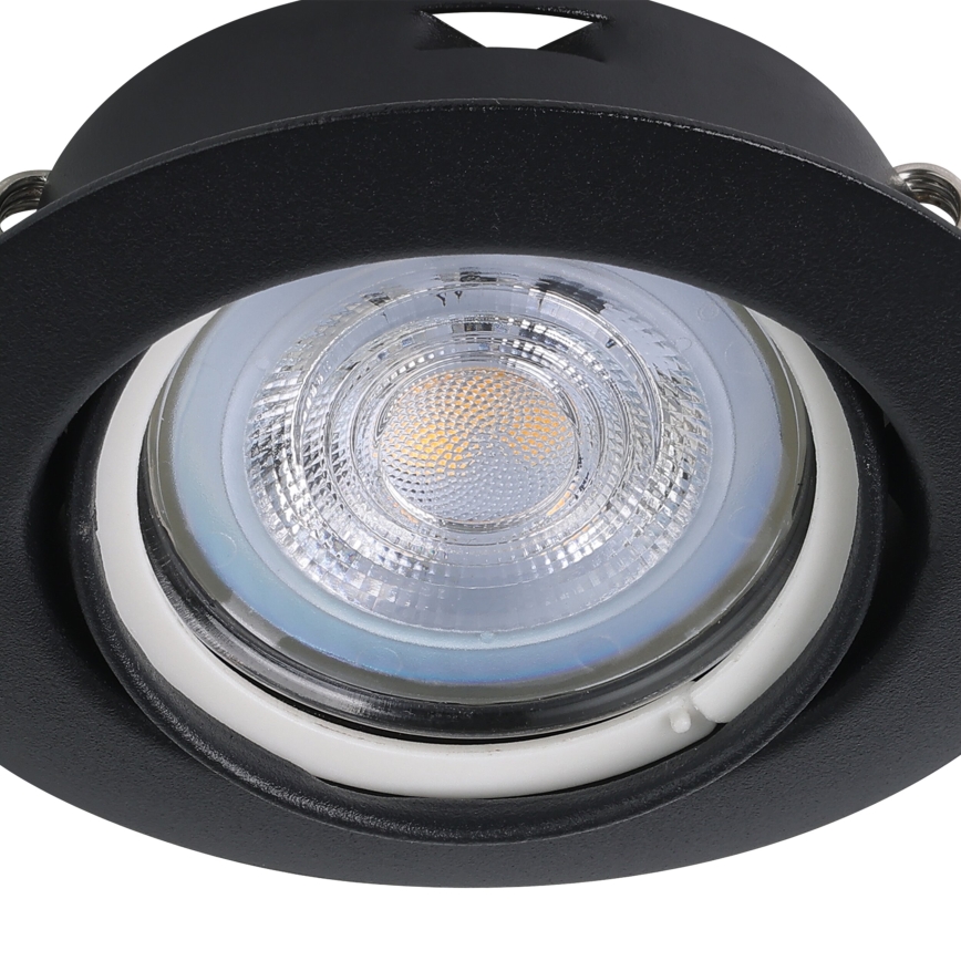 Eglo - SET 3x LED Recessed light 1xGU10/4W/230V black