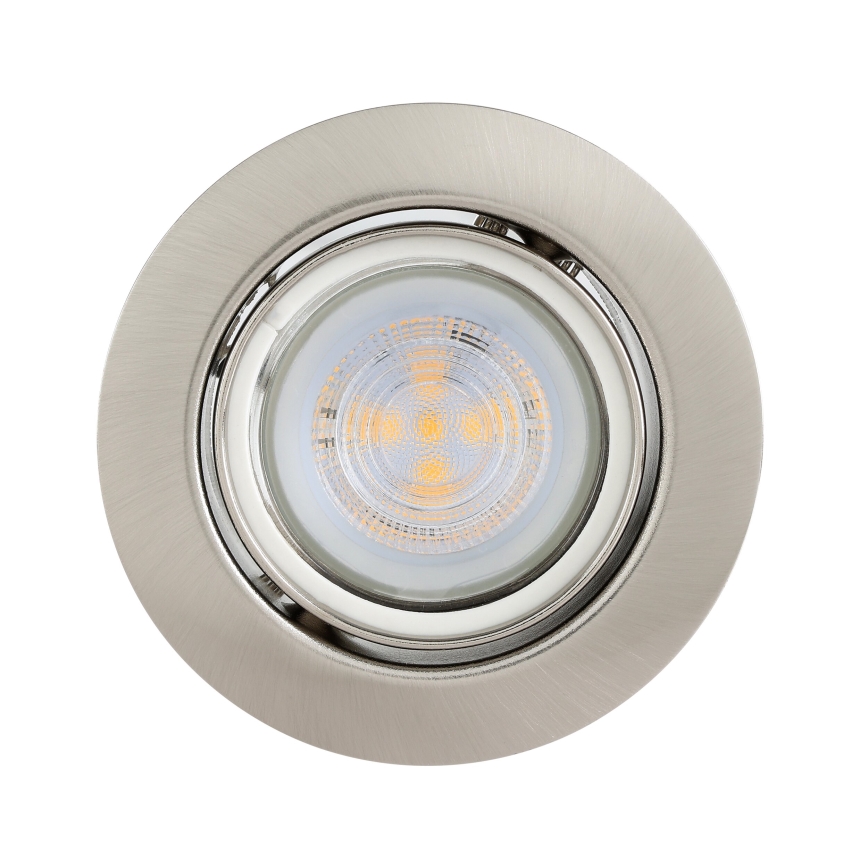 Eglo - SET 3x LED Recessed light 1xGU10/4W/230V matte chrome