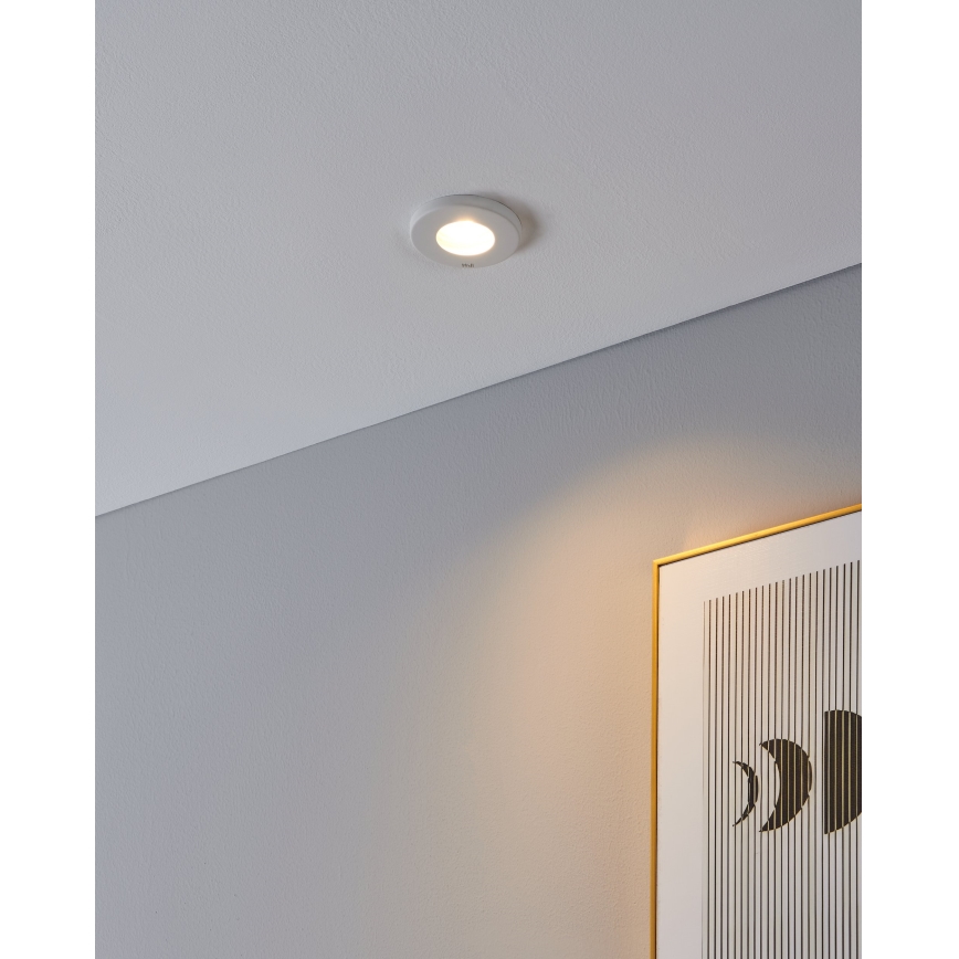 Eglo - SET 3xLED Bathroom recessed light 1xGU10/4W/230V IP44 white