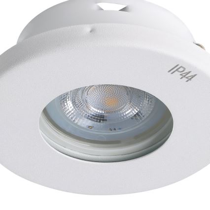 Eglo - SET 3xLED Bathroom recessed light 1xGU10/4W/230V IP44 white