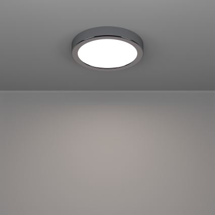 Eglo - LED Bathroom Ceiling Light LED/7.5W/230V 2700/4000/6500K Ø 16.6 cm IP44 Glossy Chrome