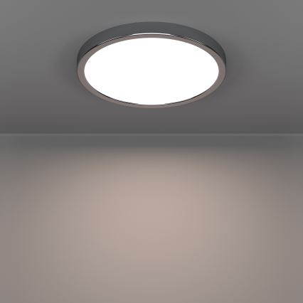 Eglo - LED Bathroom Ceiling Light LED/14.2W/230V 2700/4000/6500K Ø 27.8 cm IP44 Polished Chrome
