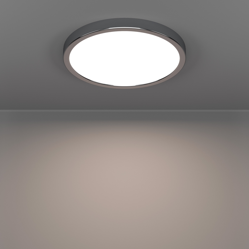 Eglo - LED Bathroom Ceiling Light LED/14.2W/230V 2700/4000/6500K Ø 27.8 cm IP44 Polished Chrome