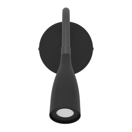 Eglo - LED Flexible Wall Lamp with USB, 3.8W LED, 230 V, Black