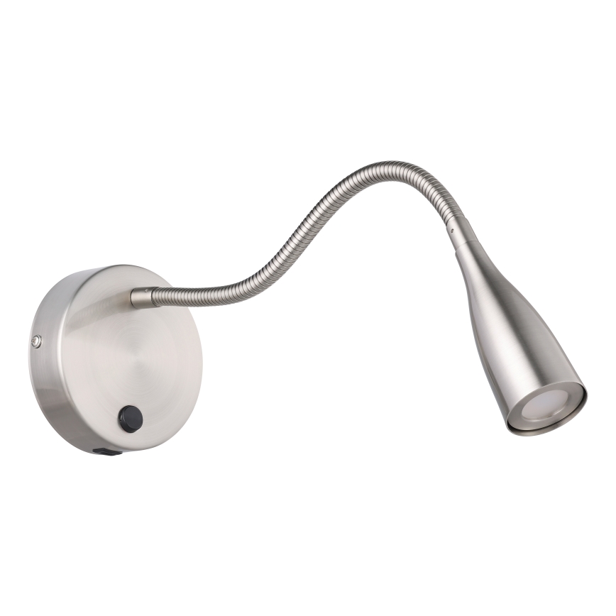 Eglo - Flexible LED Wall Lamp with USB, 3.8W/230V, Matte Chrome