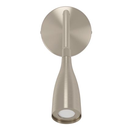 Eglo - Flexible LED Wall Lamp with USB, 3.8W/230V, Matte Chrome