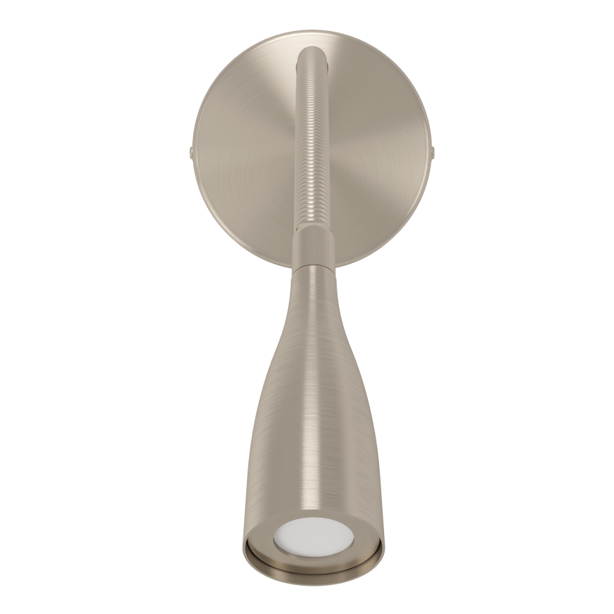 Eglo - Flexible LED Wall Lamp with USB, 3.8W/230V, Matte Chrome