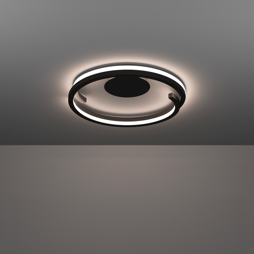 Eglo - LED Dimmable Ceiling Light 2xLED/20W/230V 2700–6500 K Ø48 cm Black + Remote Control