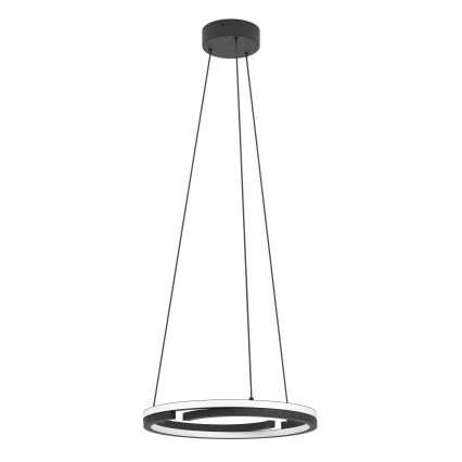 Eglo - Dimmable LED pendant light on cable 2×LED/20W/230V 2700–6500K Ø 48 cm black + remote control
