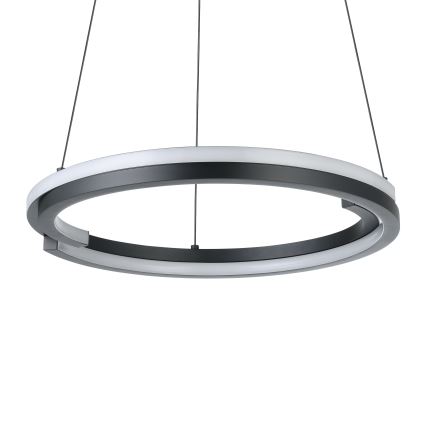 Eglo - Dimmable LED pendant light on cable 2×LED/20W/230V 2700–6500K Ø 48 cm black + remote control