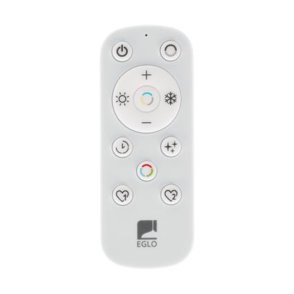 Eglo - Dimmable LED pendant light on cable 2×LED/20W/230V 2700–6500K Ø 48 cm black + remote control