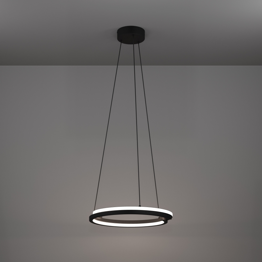 Eglo - Dimmable LED pendant light on cable 2×LED/20W/230V 2700–6500K Ø 48 cm black + remote control