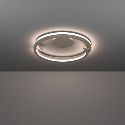 Eglo - Dimmable LED ceiling light 2x LED/20W, 230V, 2700–6500K, Ø 48 cm, beige, with remote control