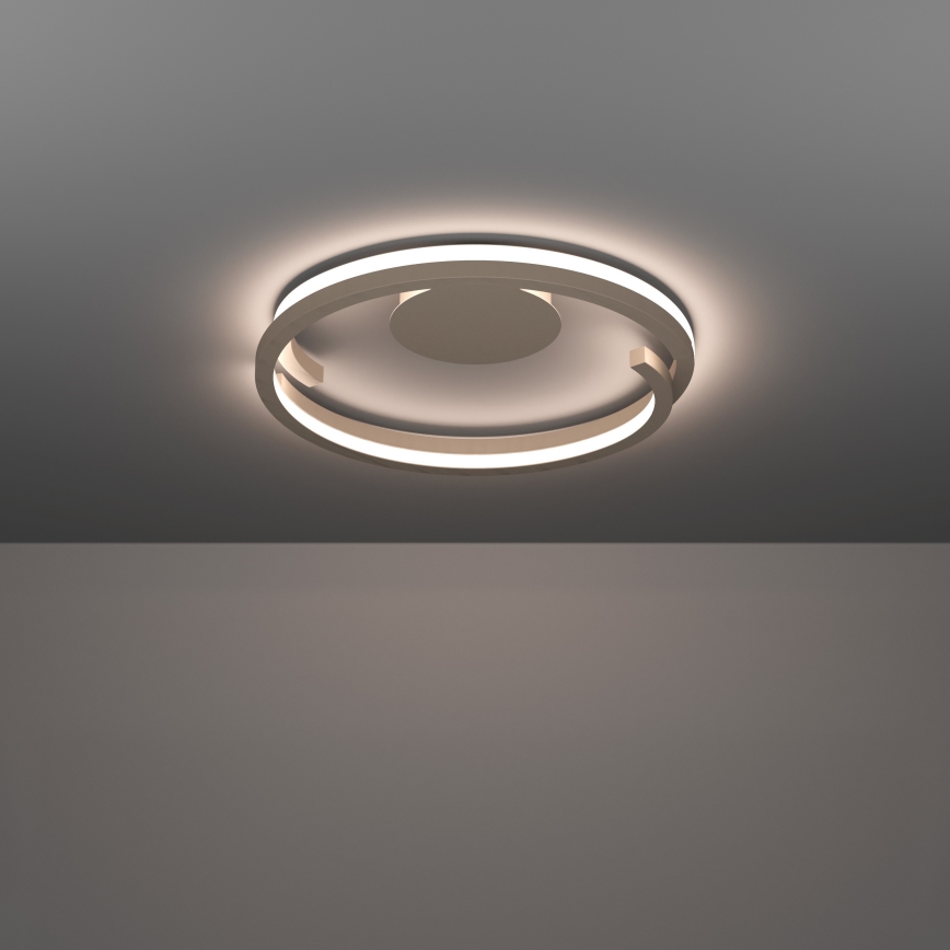 Eglo - Dimmable LED ceiling light 2x LED/20W, 230V, 2700–6500K, Ø 48 cm, beige, with remote control