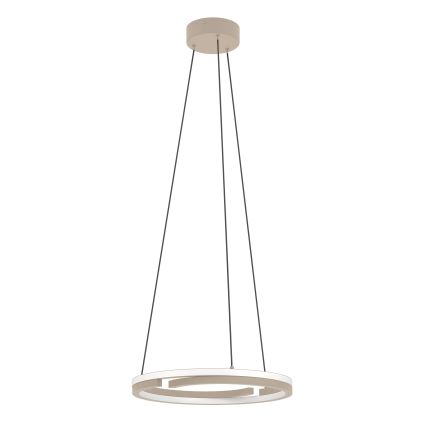 Eglo - Dimmable LED pendant light on cable, 2xLED/20W/230V, 2700-6500K, Ø 48 cm, beige + remote control