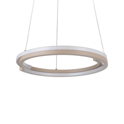 Eglo - Dimmable LED pendant light on cable, 2xLED/20W/230V, 2700-6500K, Ø 48 cm, beige + remote control