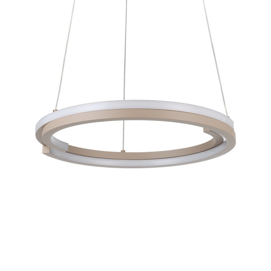 Eglo - Dimmable LED pendant light on cable, 2xLED/20W/230V, 2700-6500K, Ø 48 cm, beige + remote control