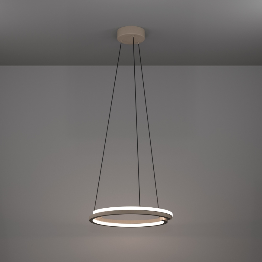 Eglo - Dimmable LED pendant light on cable, 2xLED/20W/230V, 2700-6500K, Ø 48 cm, beige + remote control