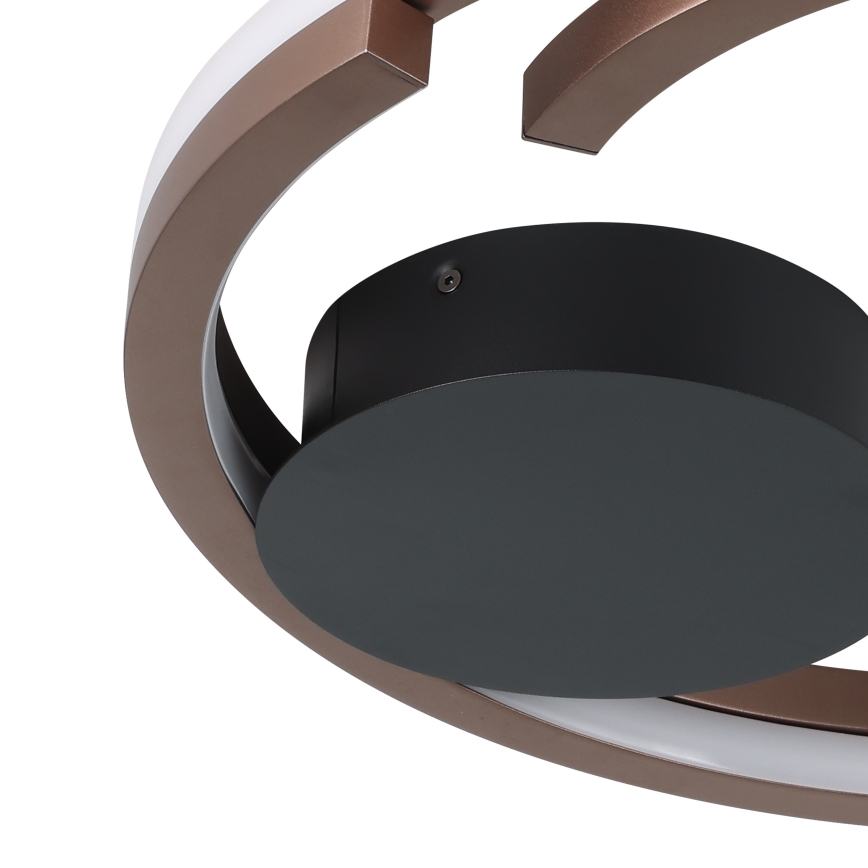 Eglo - Dimmable LED Ceiling Light 2xLED/20W/230V 2700-6500K dia. 48 cm Bronze + Remote Control