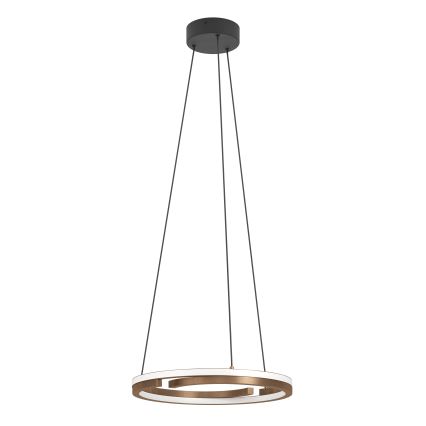 Eglo - Dimmable LED pendant on cable 2xLED/20W/230V 2700-6500K diam. 48 cm bronze + remote control
