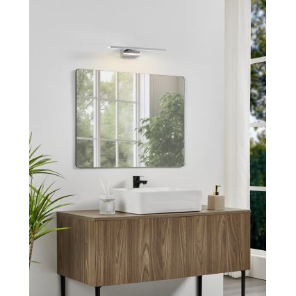Eglo - LED Bathroom Mirror Light LED/7W/230V 3000/4000/6500K 40 cm IP44 Glossy Chrome