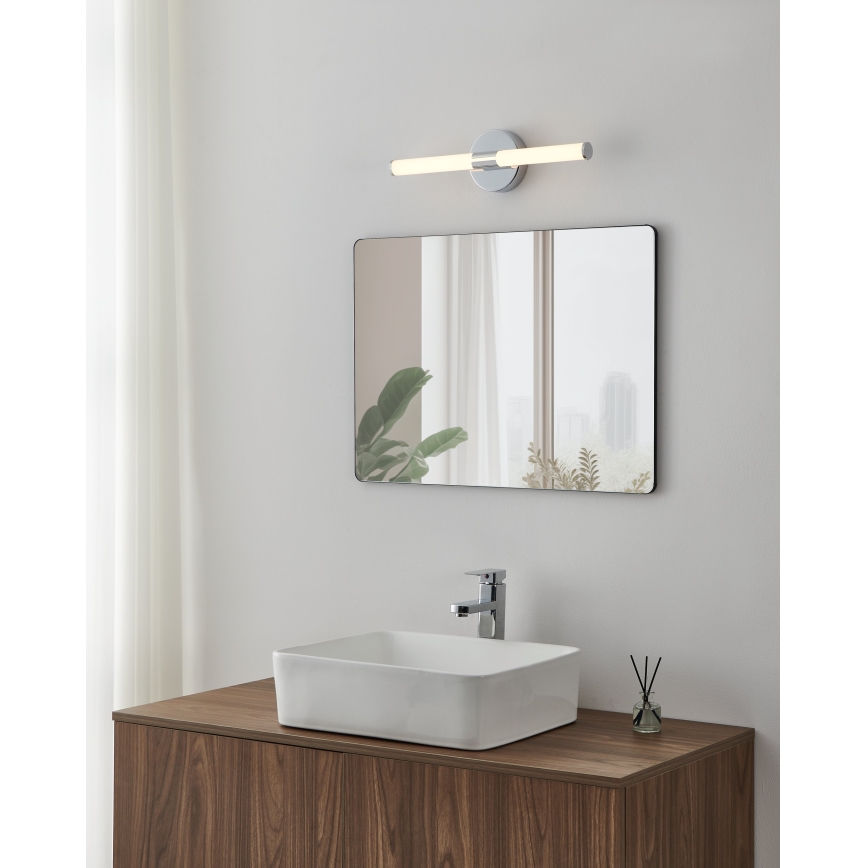 Eglo - LED Bathroom Mirror Light 7.5W/230V 3000/4000/6500K 45 cm IP44 Polished Chrome