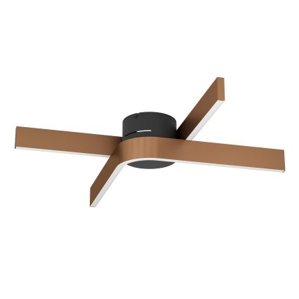 Eglo - LED RGBW Dimmable Ceiling Light 2xLED/18W/230V Copper/Black