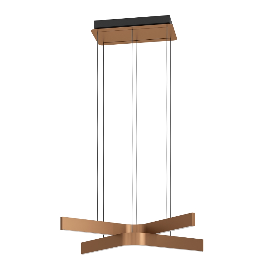 Eglo - LED RGBW Dimmable Pendant Light on Cable 2xLED/18W/230V Copper/Black