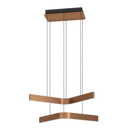 Eglo - LED RGBW Dimmable Pendant Light on Cable 2xLED/18W/230V Copper/Black