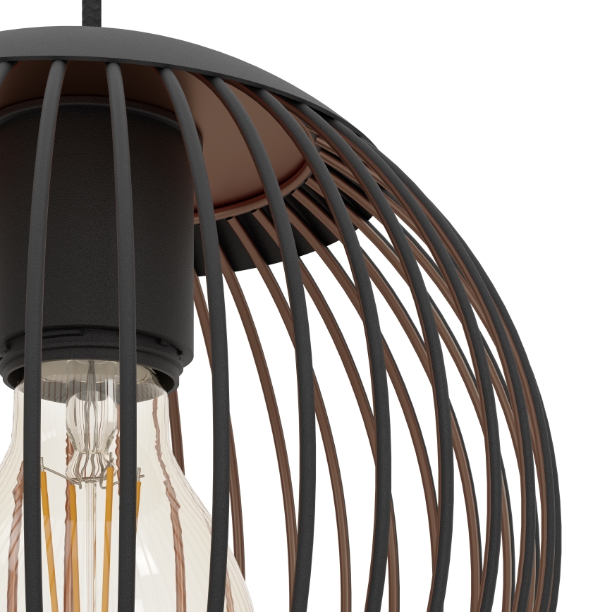 Eglo - Cable-hung pendant light 3xE27/60W/230V black
