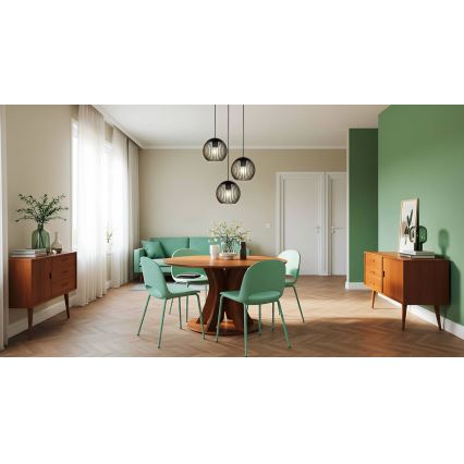 Eglo - Cable Pendant Light 3xE27/60W/230V Black